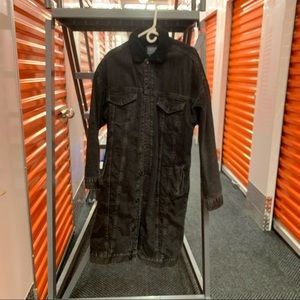 Zara Man Fleece-Lined Denim Jacket